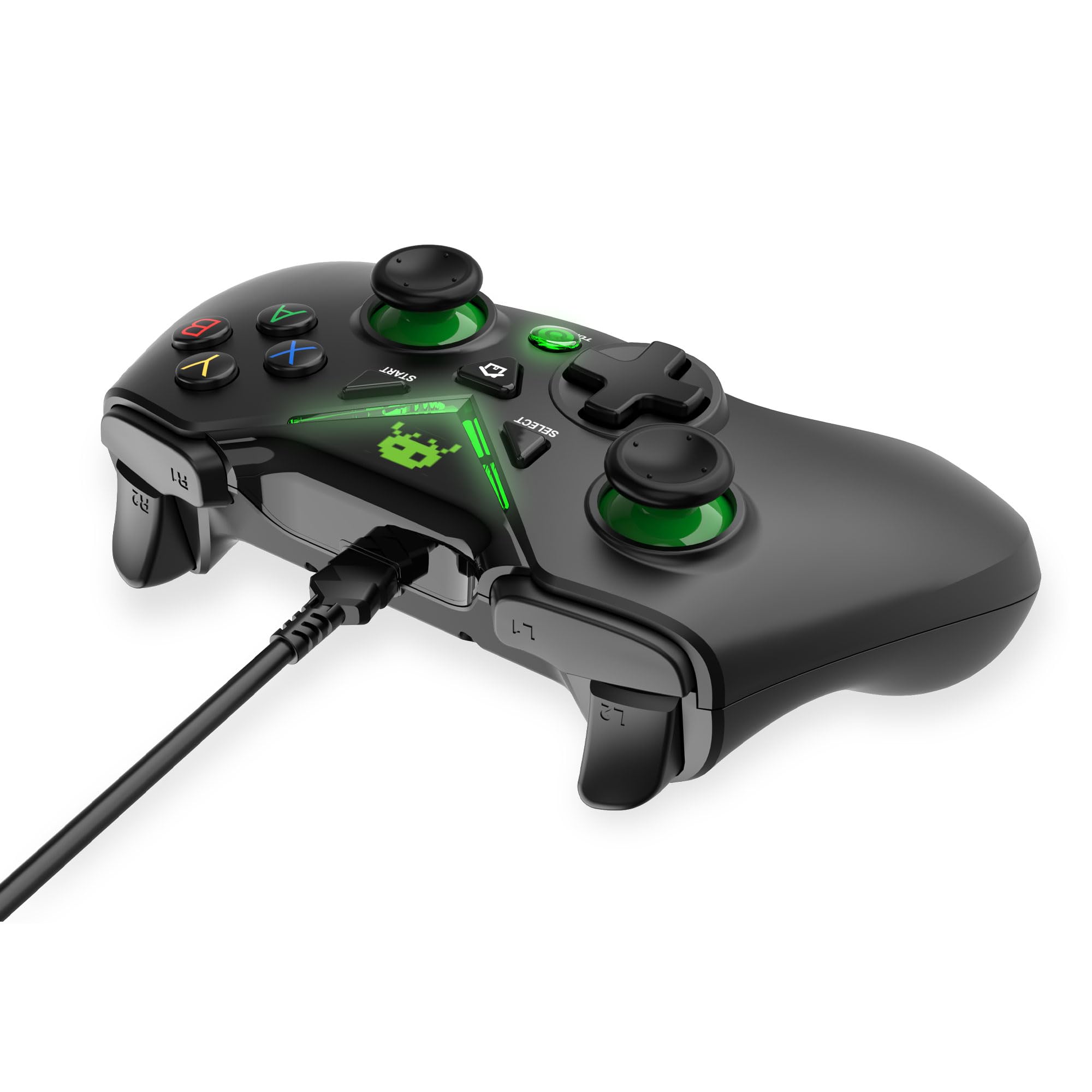 Freaks and Geeks - Manette Filaire Noire pour Xbox 360 / Windows 10-11