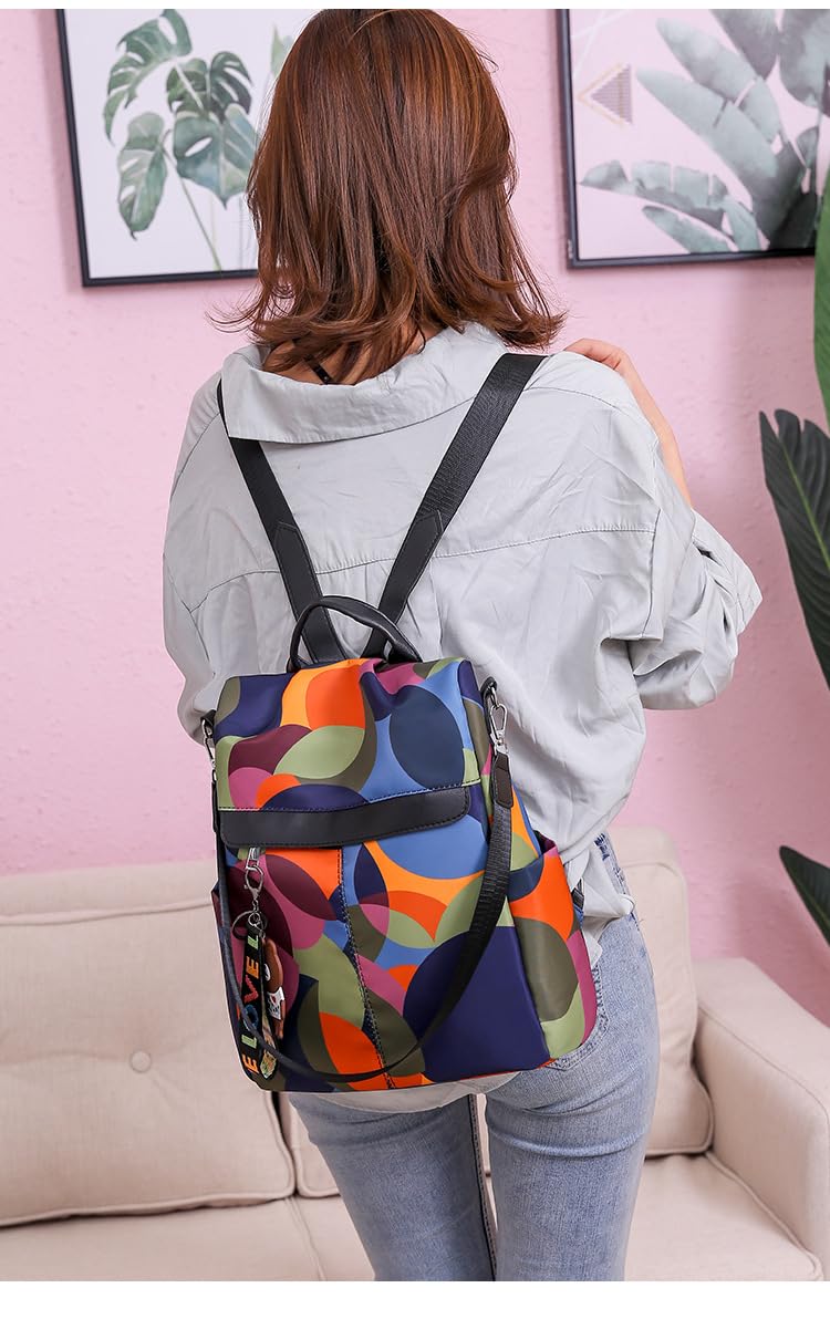 Pagwin 2023 New Printed National Style Oxford Small Capacity Women's Bag Generation Backpack New Printed Design (Antitheft) 1