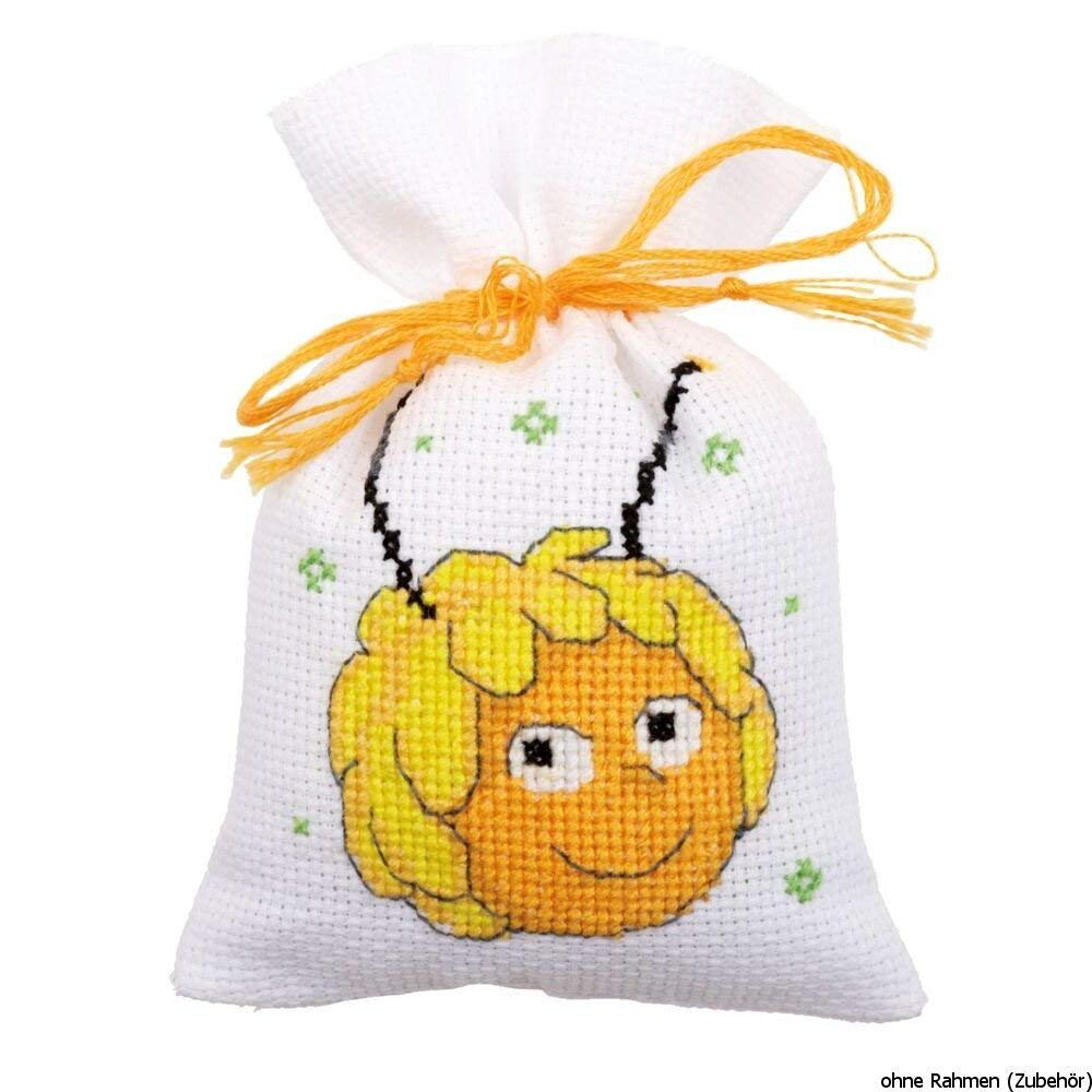 Vervaco Kräutertütchen Stickpackung - Kreuzstich-Set Mit Stoff, Garn & Anleitung