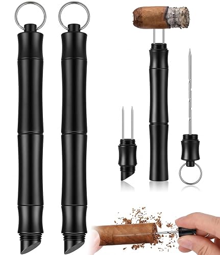 2 Pack Cigar Draw Enhancer Tool, Cigar Nubber & Cigar