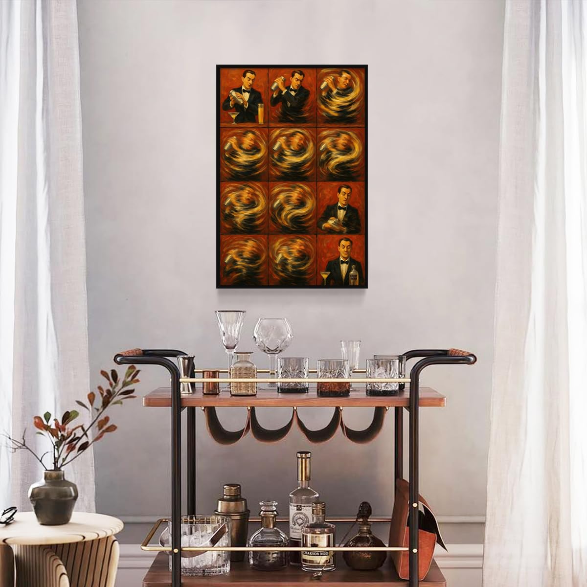 gooptyinh Pôster Guy Buffet The Making of Perfect Martini, arte de