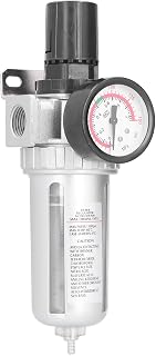 Garosa Compressed Air Filter Regulator Combo Water Oil Trap Separator Regulator Lubricator with Gauge for Compressed Air Lines Air Compressor Accessories,Air Source Treatment Combination