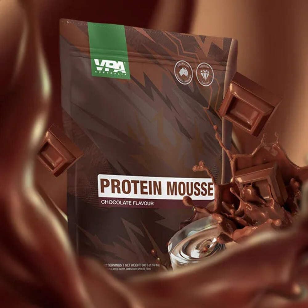 Australia Protein Mousse (500g) – Chocolate, Premium Quality, Gluten Free, 500g (12 Servings)