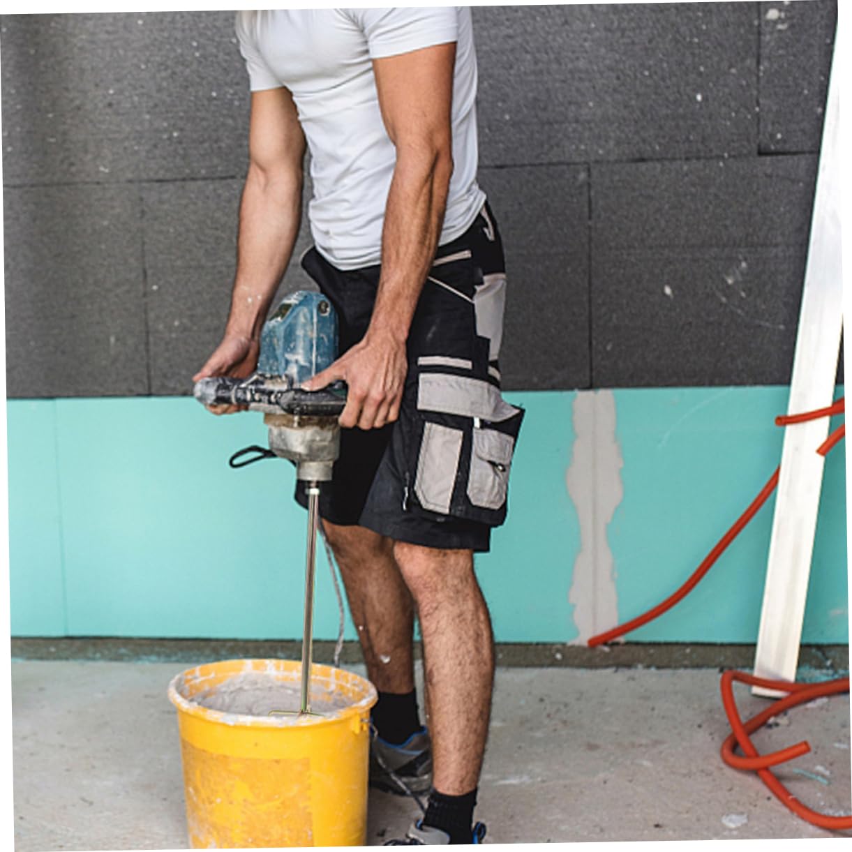 DOITOOL Power Drill Mixer Attachment, Metal Paint Mud Mixer