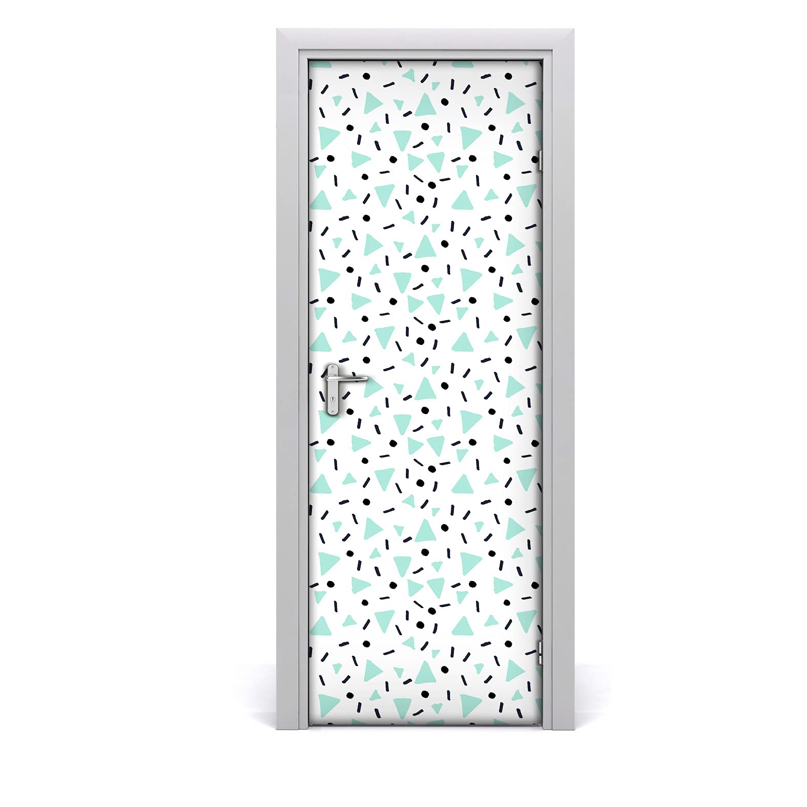 Papier peint sur la porte rétro pour un salon vintage Coloray 85x200