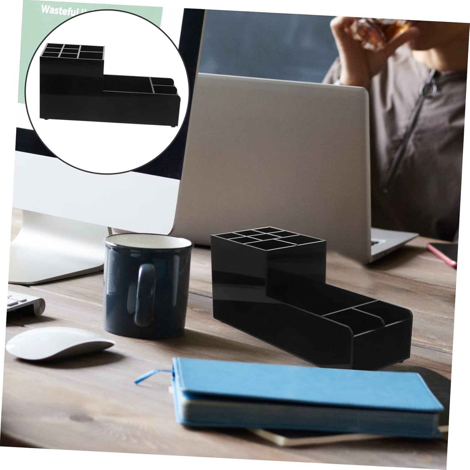 PRETYZOOM Professional Bar Accessory Rack Napkin Straw Spoons Holder Outdoor Bar Napkin Organizer Beverage Dispenser