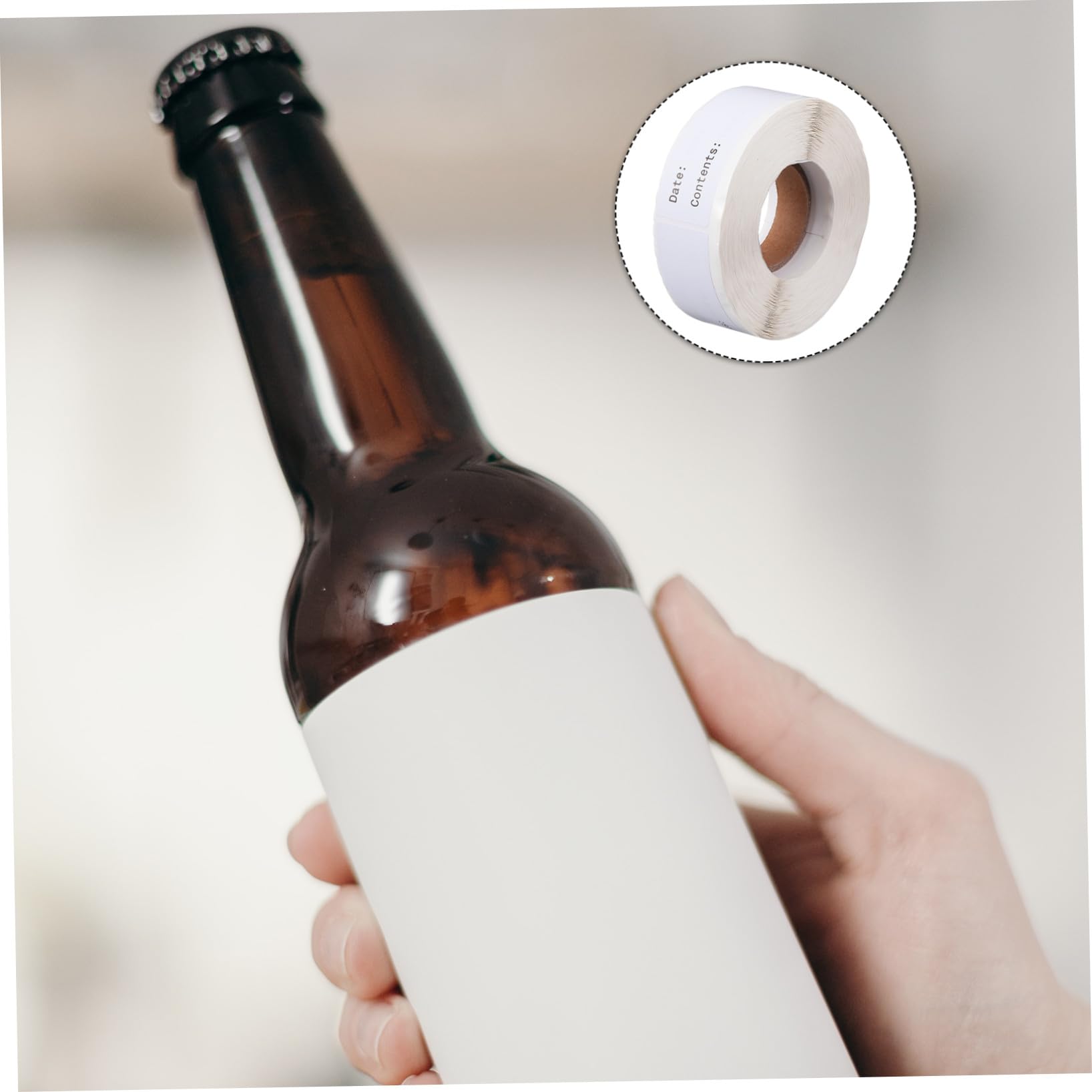 2rotoli Etichette Adesive Per Data Alimentare Stickers Classificati Per Facili Applicare Su Lisce Per Cucina e Conservazione Alimenti
