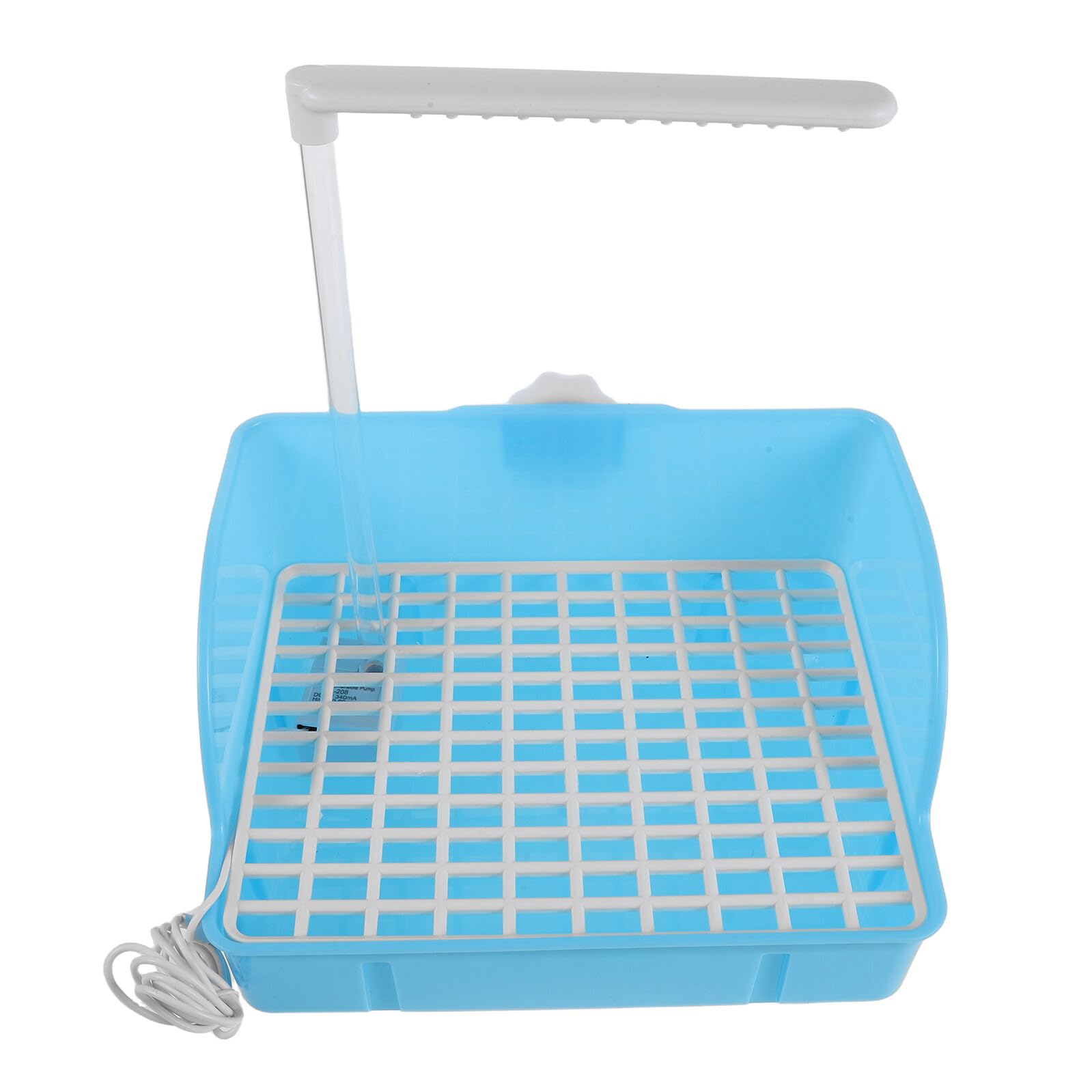 Vasca da Bagno per Uccelli Parrocchetti Doccia, Vaschetta in Plastica Leggera e Silenziosa per Pappagalli e Calopsitte, Accessorio per Gabbia e Bagno Domestico Adatto a Piccoli