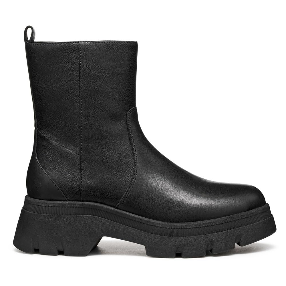 Geox Women's D PLUETTE Ankle Boots, Black, 38.5 EU, black, 5.5 UK
