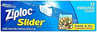 Easy Zipper Freezer Quart 1-15 Count boxes