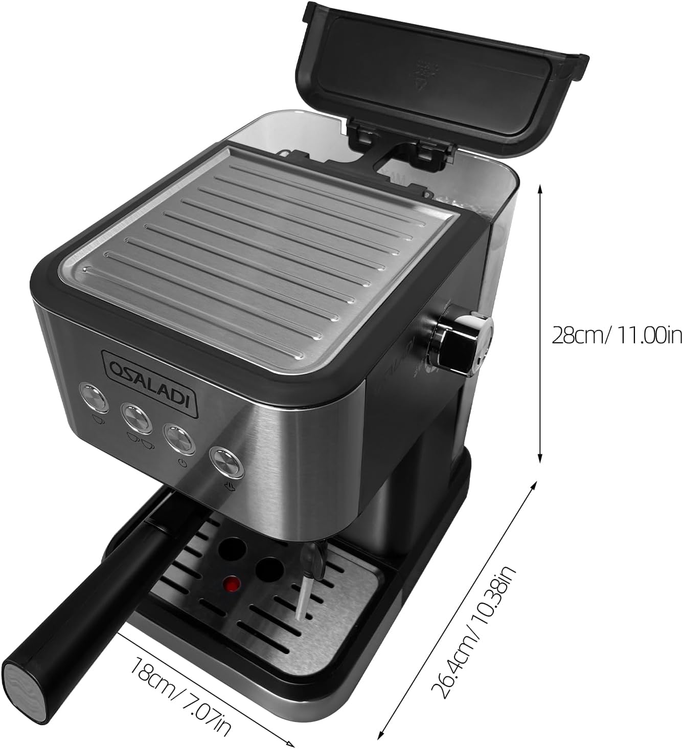 Semi Automatic Espresso Machine Espresso Coffee Machine With Milk Frother Steam Wand For Home