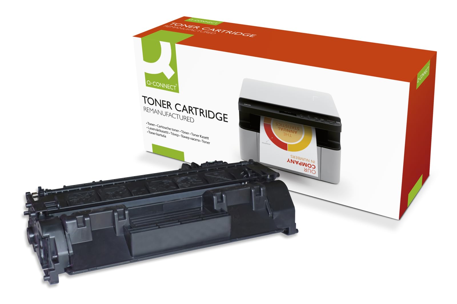 Q-Connect Compatible Toner for HP Toner Cartridge, Black CE505A