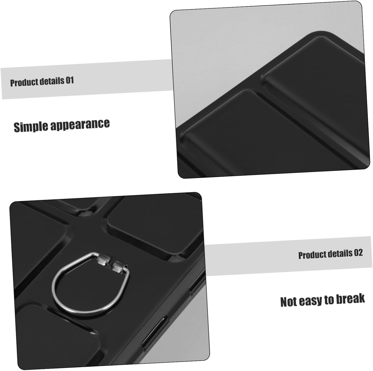 NUSITOU Iron Watercolor Paint Mixing Tray with 48 Compartments, Small and Easy to Clean Pigment Box for Studio and Traveling Painting, Sturdy Black Metal Case for Artists