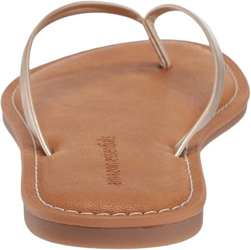 Vista 3 de Yaxa Essentials - Sandalias con tira entre los dedos para mujer Oro