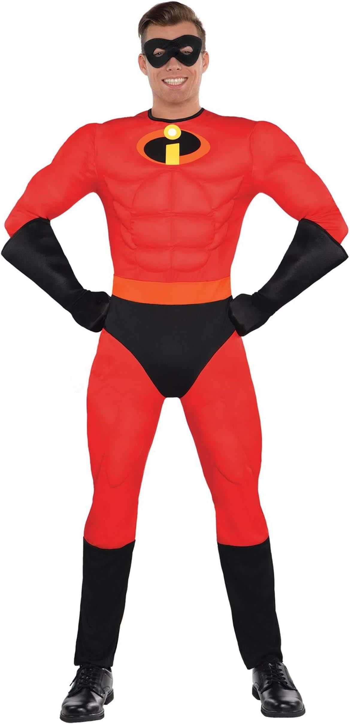Mr. Incredible Halloween Costume for Men, Disney, The Incredibles with Gloves and Mask