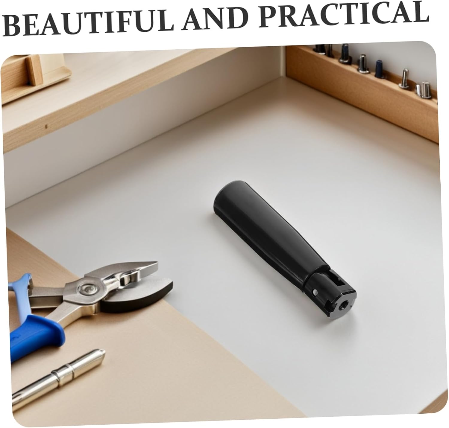 Black Foldable Machine Crank Handle M4 Screw Nylon Grip