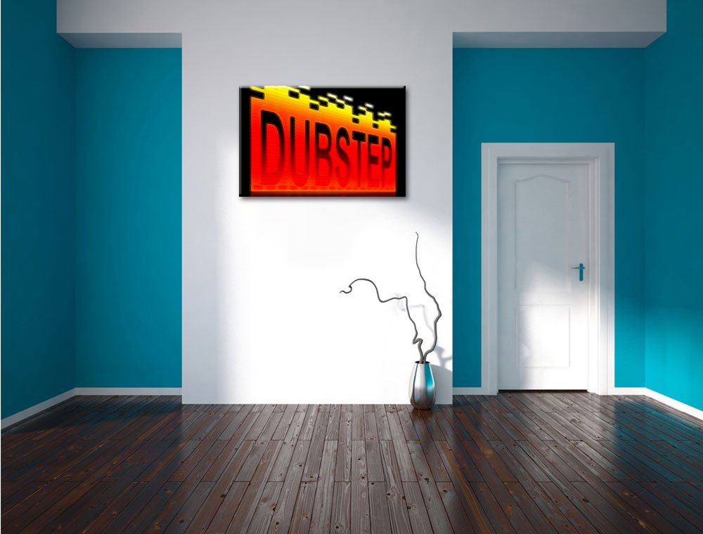 Pixxprint Dubstep Electro Musica Stampa su tela 120x80 cm artistica murale