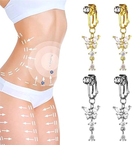 Skinyslim - Acupointtherapy-Bellyring, Acupointtherapy, Acupresión Magnética Adelgazante Adelgazante, Anillos Magnéticos para el ombligo para