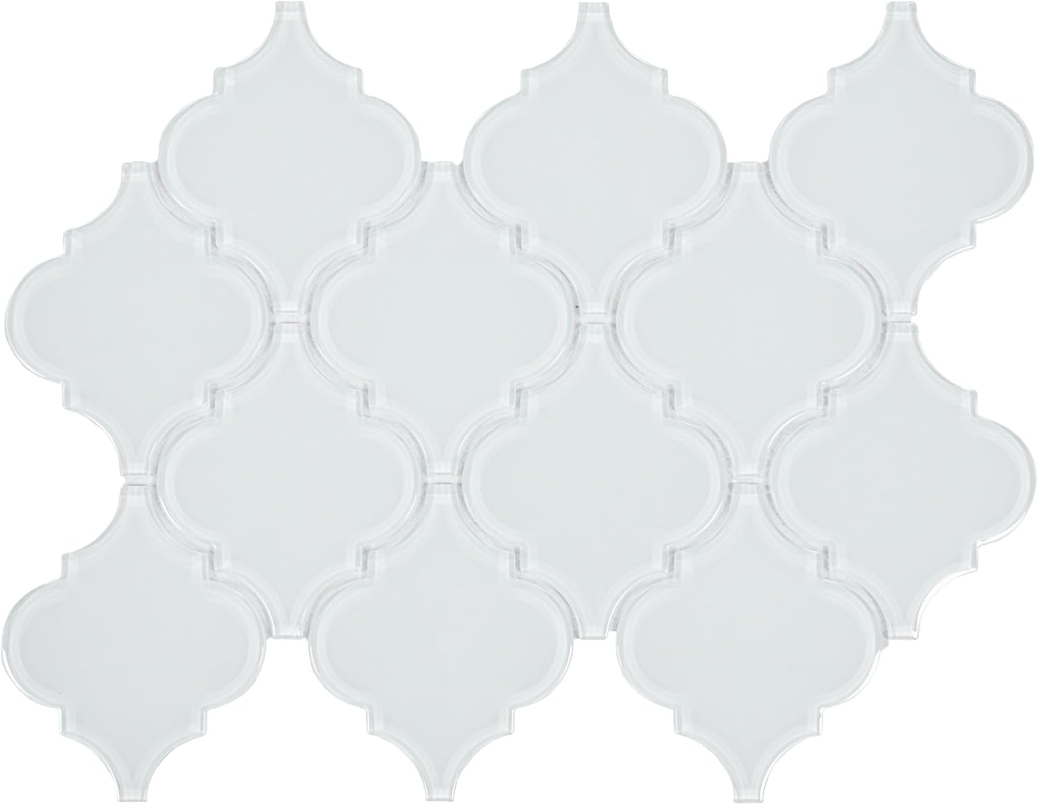 5 Sheets Arabesque Porcelain Tile for Kitchen Backsplash