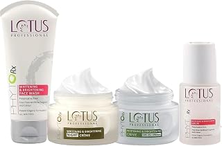 Lotus Professional Whitening & Brightening Day Cream_50g + Night Cream_50g + Face wash_80g + Face Serum_30ml ( Set of 4 ) Price In India