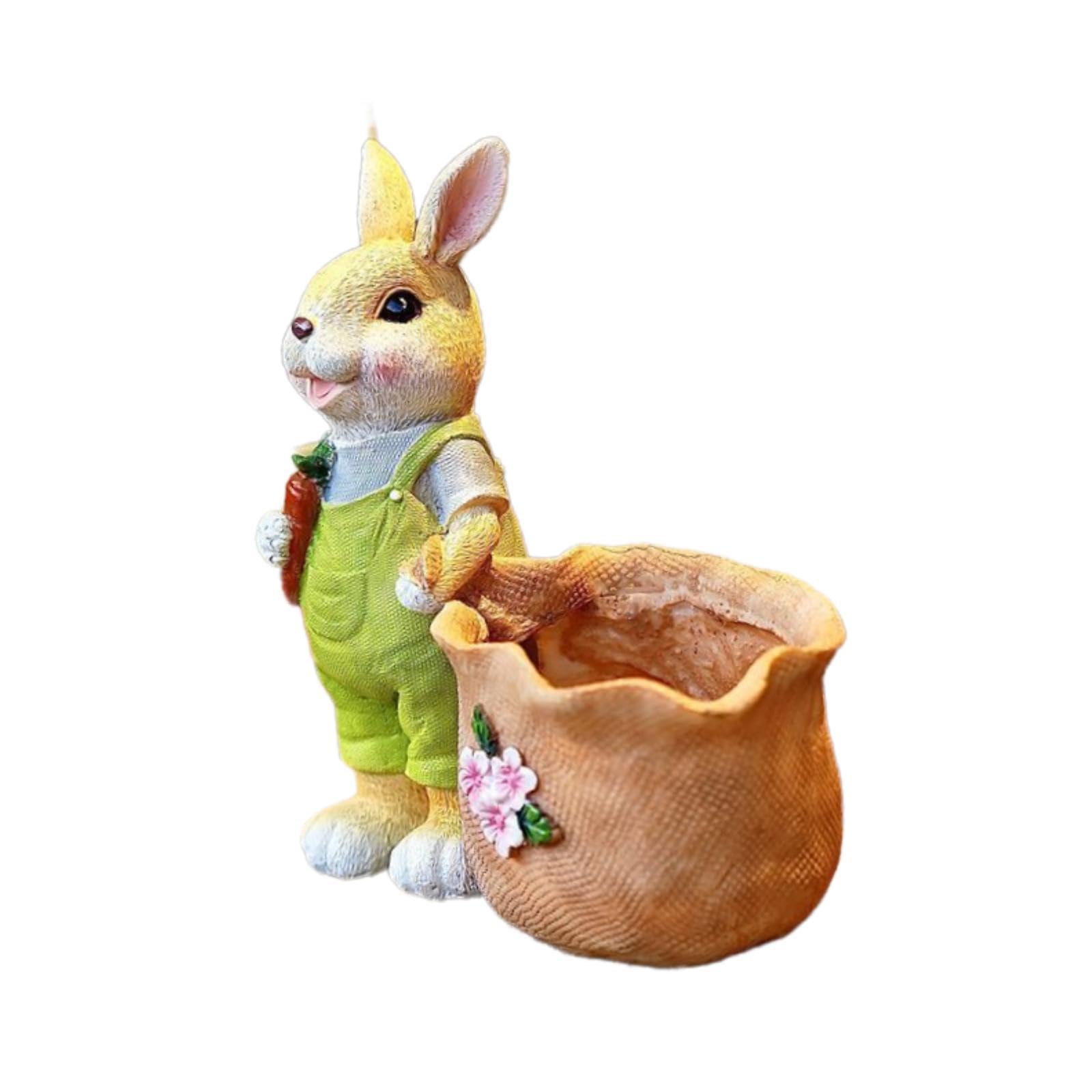 Cache-pot lapin pour une touche végétale et créative sur votre bureau ou cour