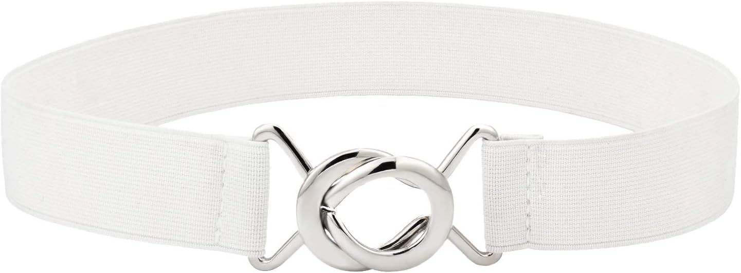 SyuerWomen Stretchy Skinny Waist Belt Simple Style Elastic Belt for Jeans Dresses