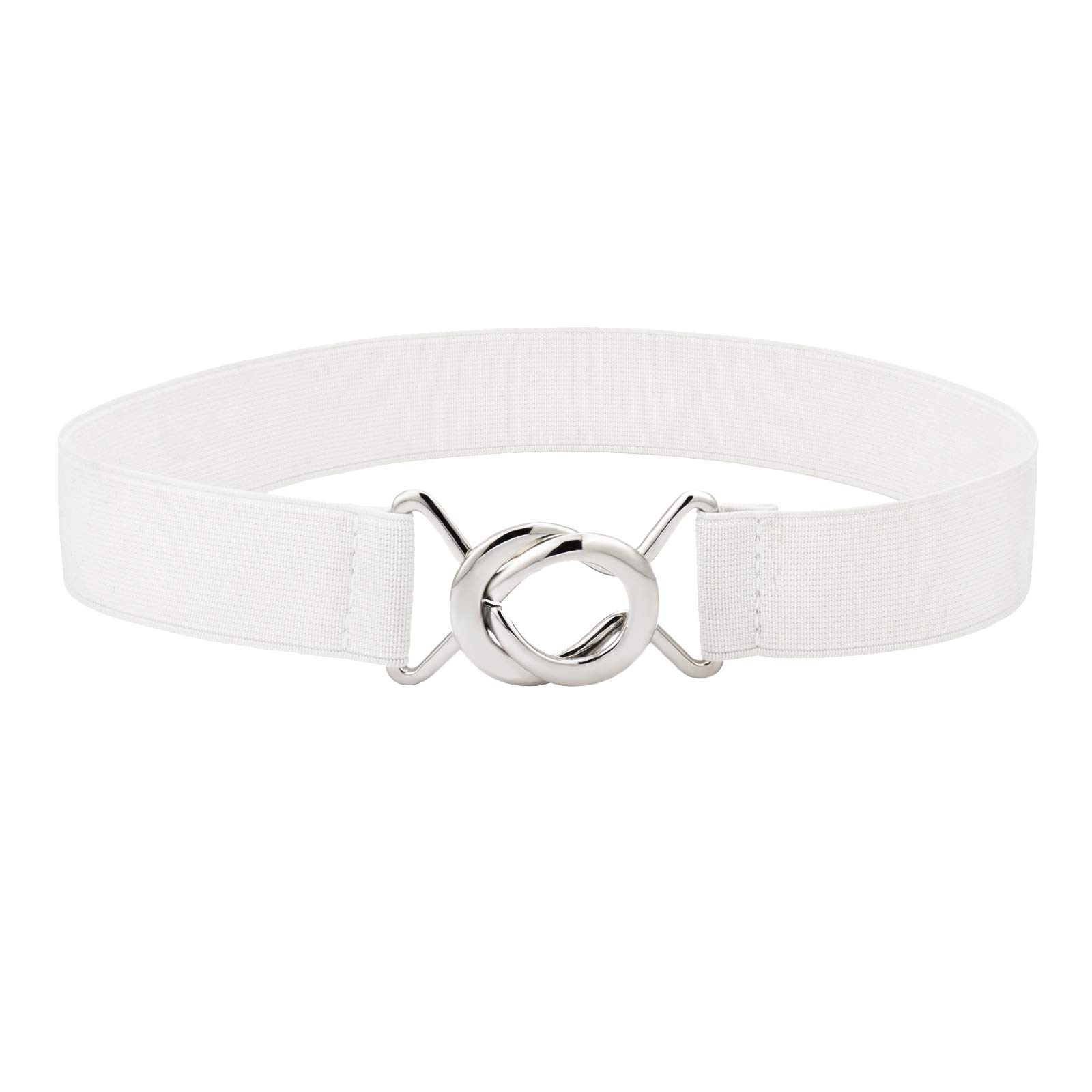 SyuerWomen Stretchy Skinny Waist Belt Simple Style Elastic Belt for Jeans Dresses