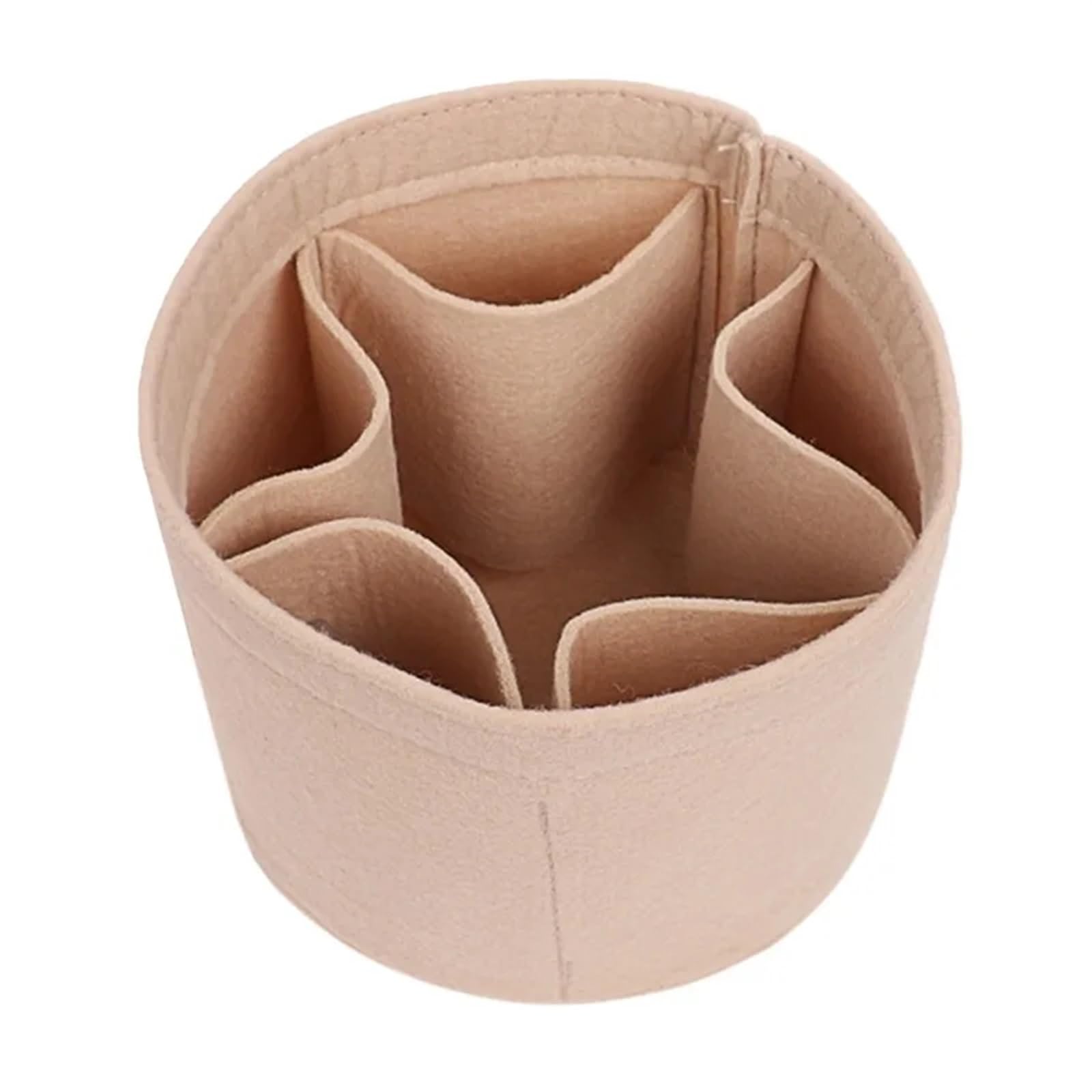 Fieltro Interior Bolsa 4 Uds. Bolsa de Fieltro, Bolsa Suave, Bolso Interior, Bolso de Viaje, Forro, Organizador portátil para Almacenamiento(Beige-Style-1)