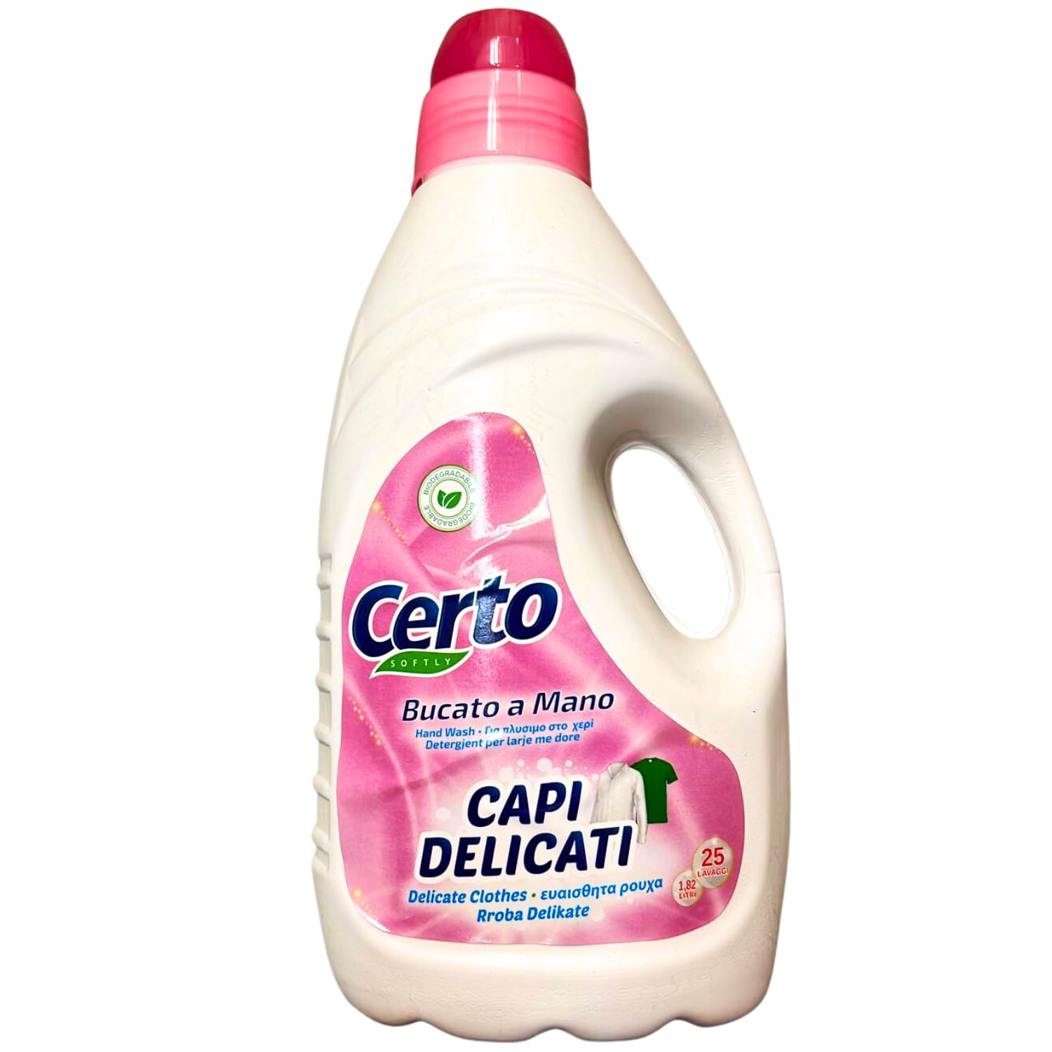 Detersivo bucato a mano e capi delicati – 25 lavaggi – 1,82 L | Variazioni 4/8/12 Pezzi (12)