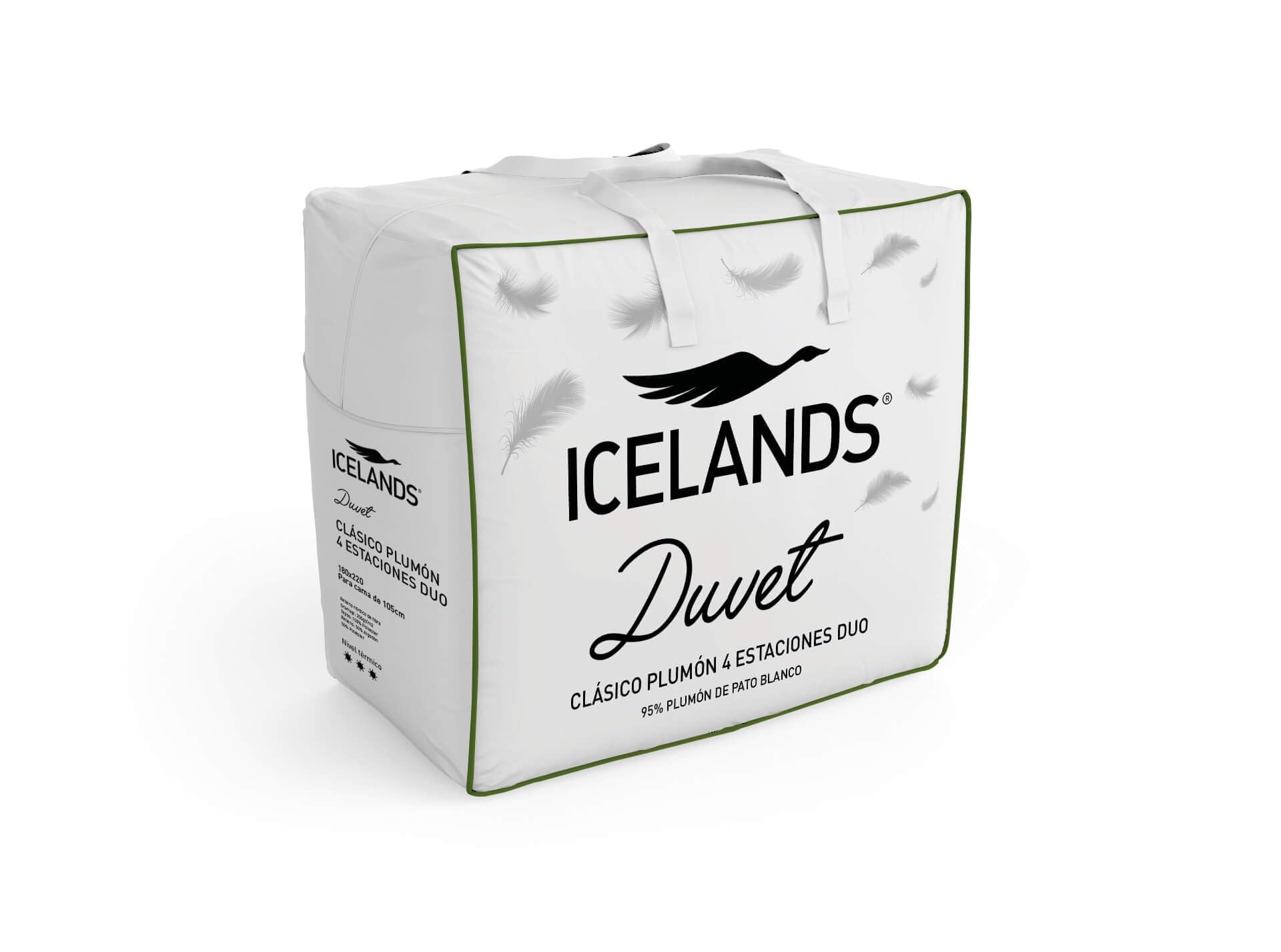 Icelands Relleno Nórdico 4 Estaciones 92% Plumón 195+98g/m2 Blanco 135