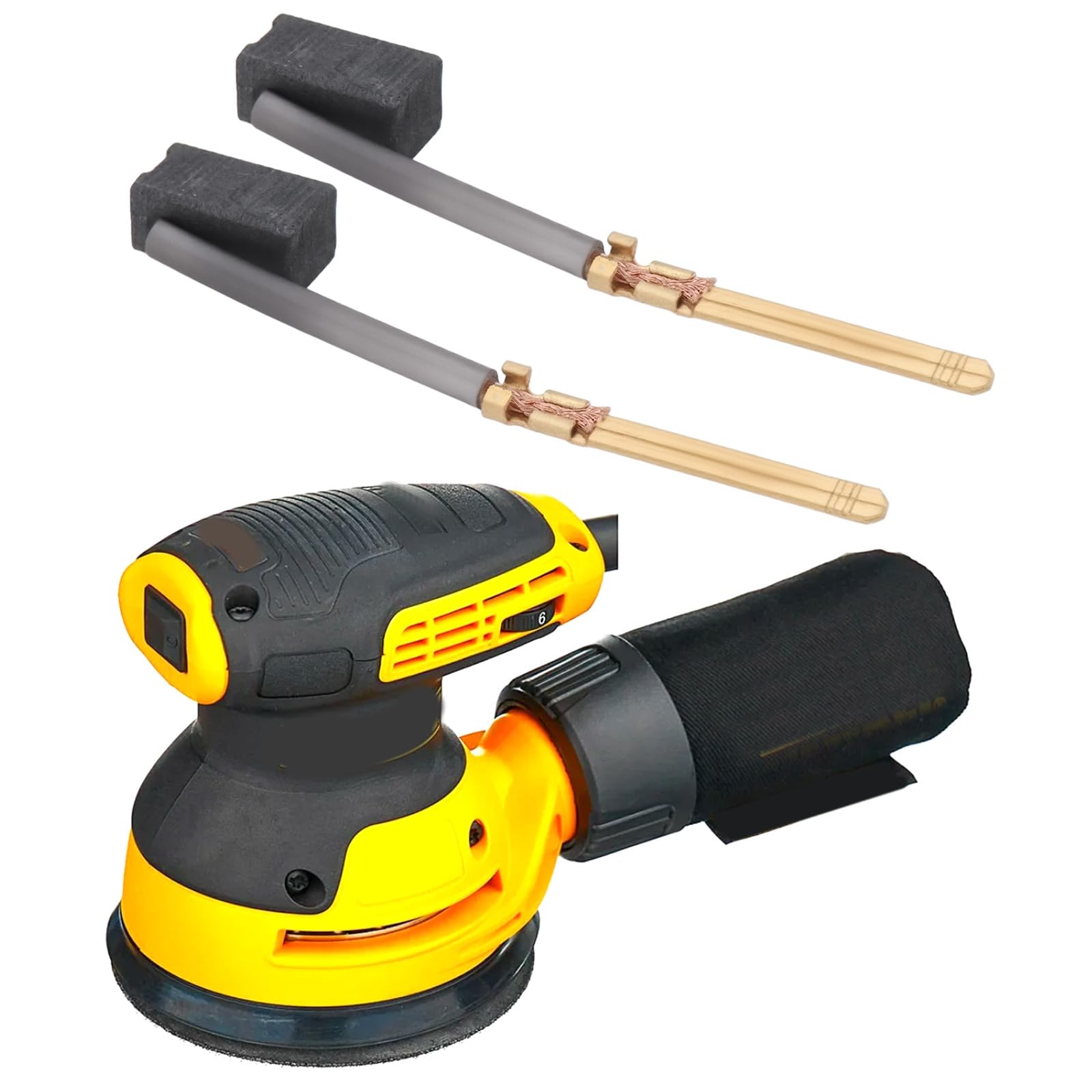 Briny River 2 works Angle Grinder Carbon Brush 445861-11 44??5861-25 Compatible with DeWalt DW400 DW402 DW421 - Image 2