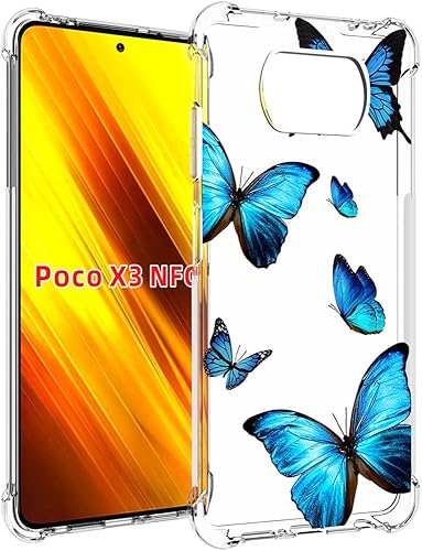Miniatura 3 de Funda para Poco X3 NFC/Poco X3 Pro/Poco X3 Funda transparente para niñas y mujeres, TPU suave a prueba de golpes, funda protectora transparente para