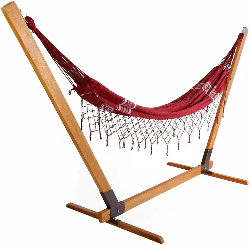 Suporte de Madeira Para Rede de Descanso