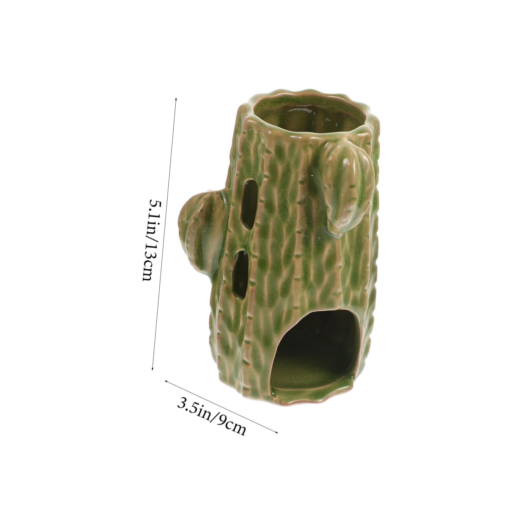 Dispenser d Acqua per Criceti e Chinchilla in Ceramica Verde da 80 Ml, Set Supporto Regolabile, Antigoccia e Facile da Usare
