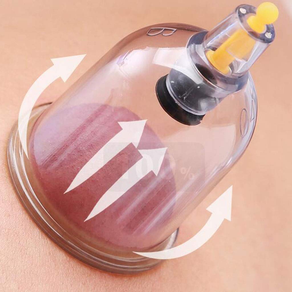 FOOJO Schröpftherapie-Set – Vakuum-Saugnäpfe, 24 Stück, stacheliger, magnetischer Handmassageball
