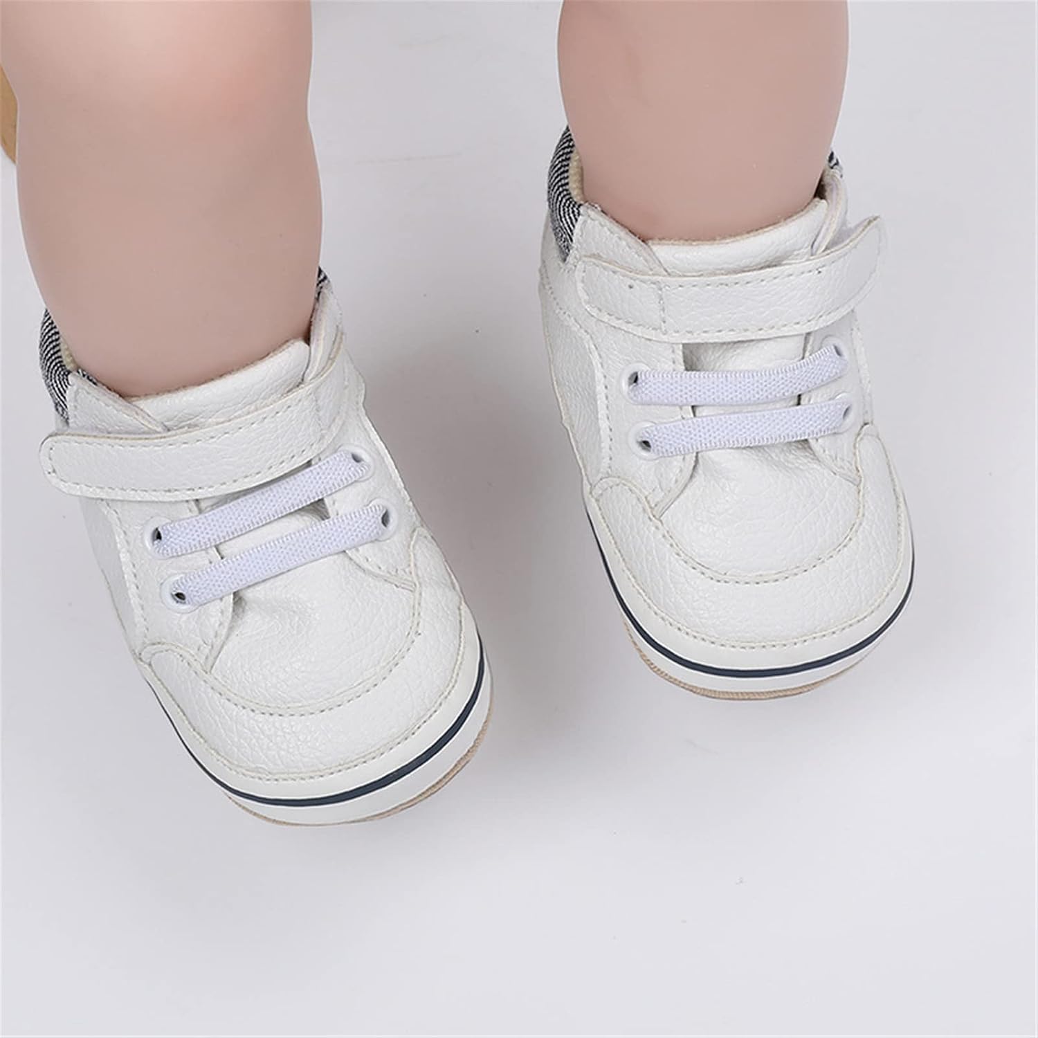 RVROVIC Baby Boys Girls Anti-Slip Sneakers Soft Ankle Boots Toddler First Walkers Newborn Crib Shoes