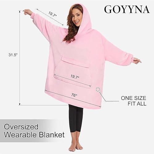 Miniatura 9 de Manta con capucha, mangas de manta de gran tamaño, manta cálida y acogedora, regalos para mujeres y hombres