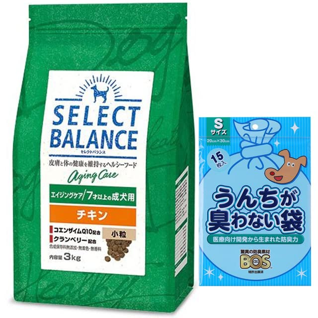 Amazon.co.jp: セレクト エイジングケア チキン 小粒 3kg【プレゼント