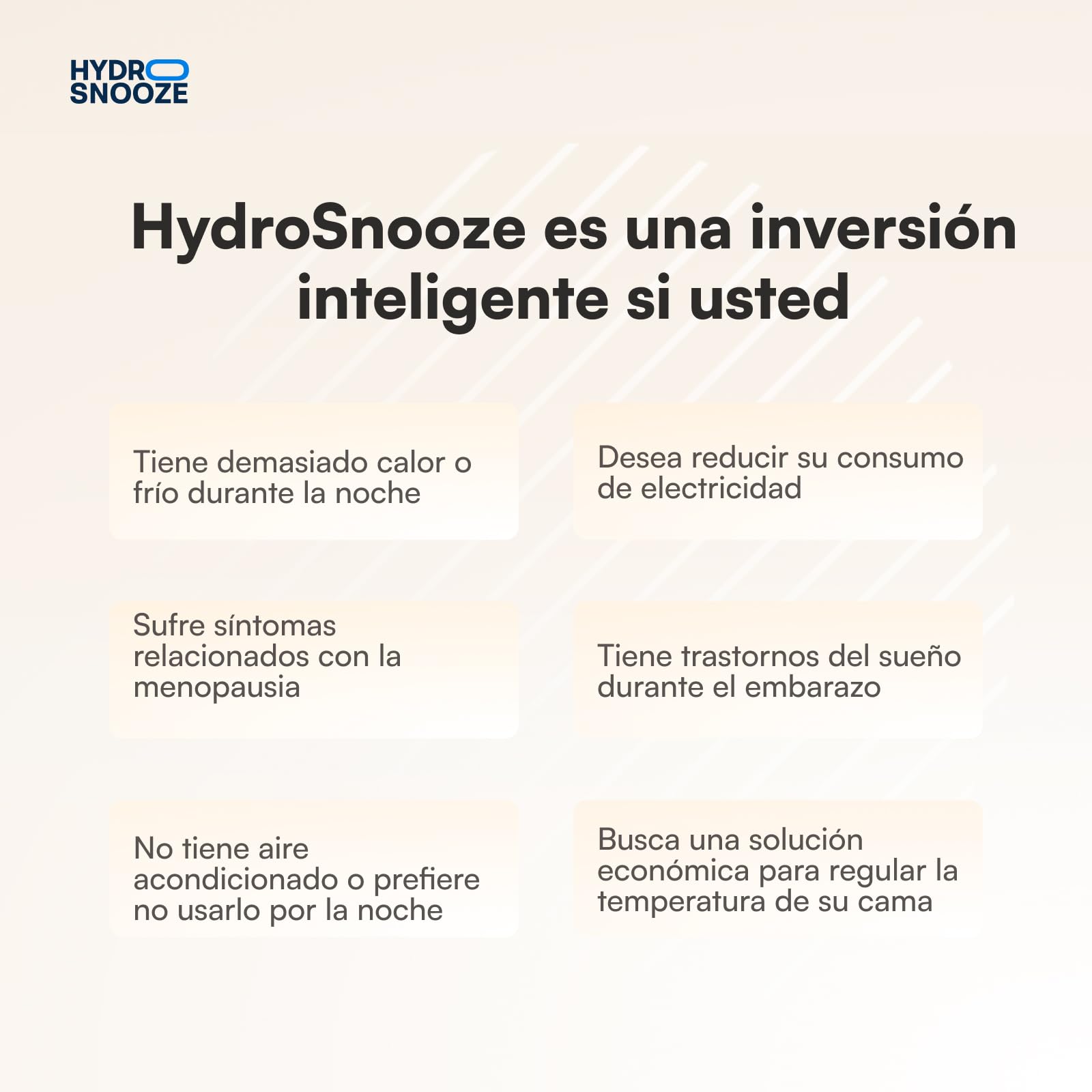 HydroSnooze colchoncillo con Agua para Enfriar/Calentar, Control de Temperatura 15℃~55℃, Ideal para Personas calurosas, tamaño EU Super King (180x200 cm)