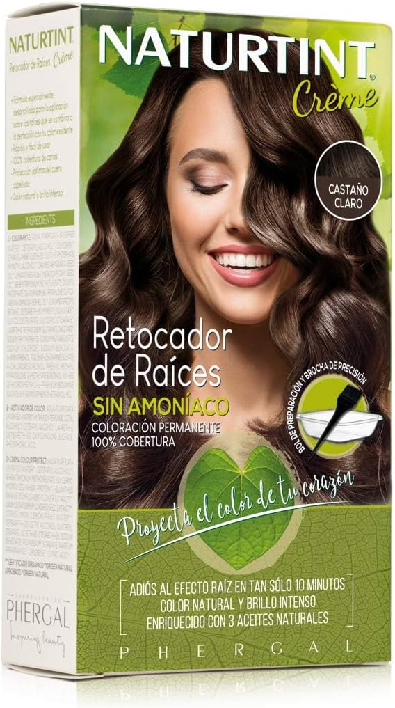 Naturtint Root Retroader Without Ammonia, 100% Coverage, Light Chestnut