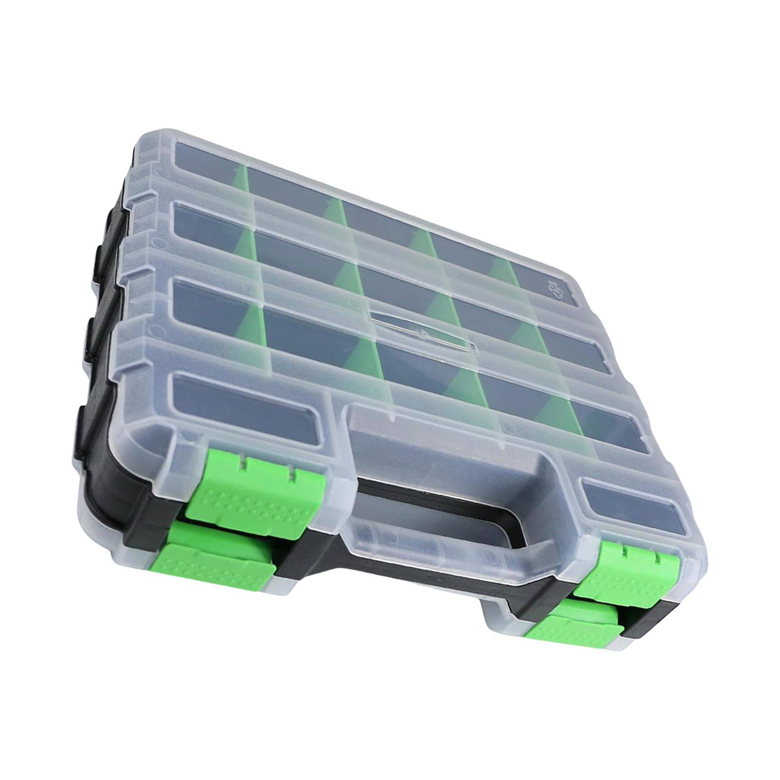 XAGMODSHN Tool Organizers, Small Parts Tool Box with Removable Compartments Double Side Box Organizers Hardware Storage