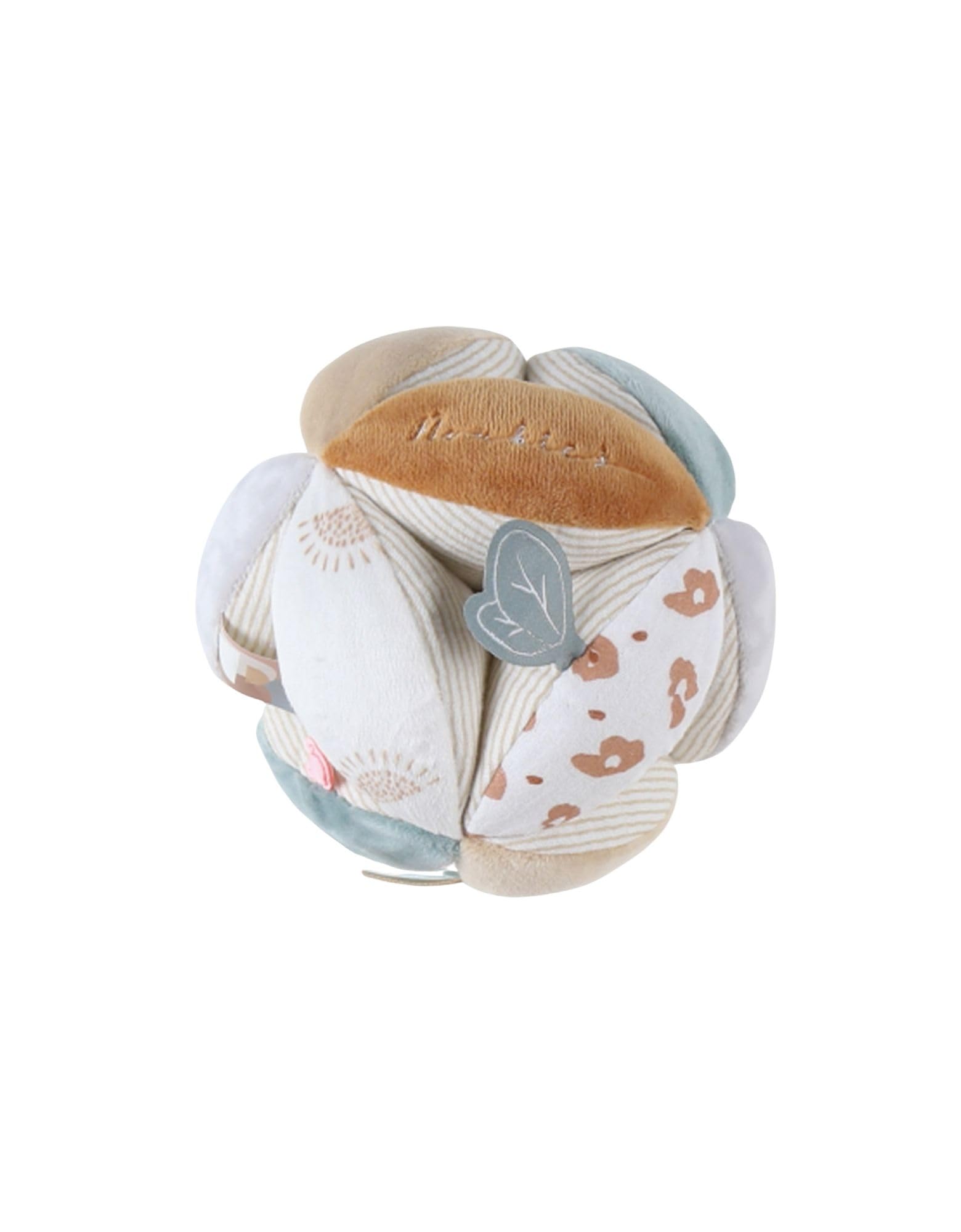 NOUKIE'S – Balle de préhension Montessori – Développement Moteur et sensoriel 12 Coussinets Doux – Motricité Fine et Coordination – Ø 15 cm – Dès la Naissance