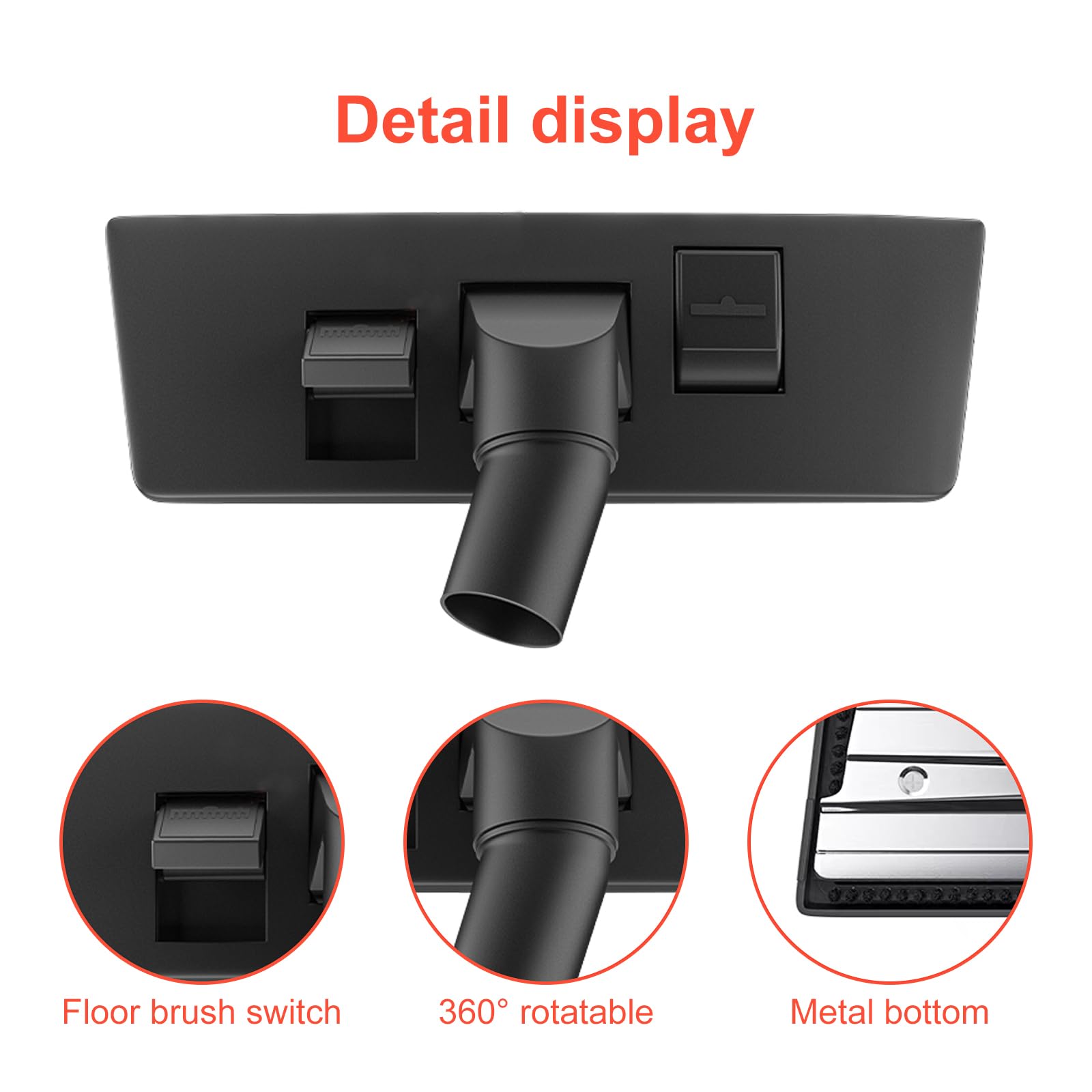 Kenekos Bocchetta Aspirapolvere Universale 35/32 Mm - Con Rulli E Alzafilo - Per Miele, Bosch, Etc. - Foto 7