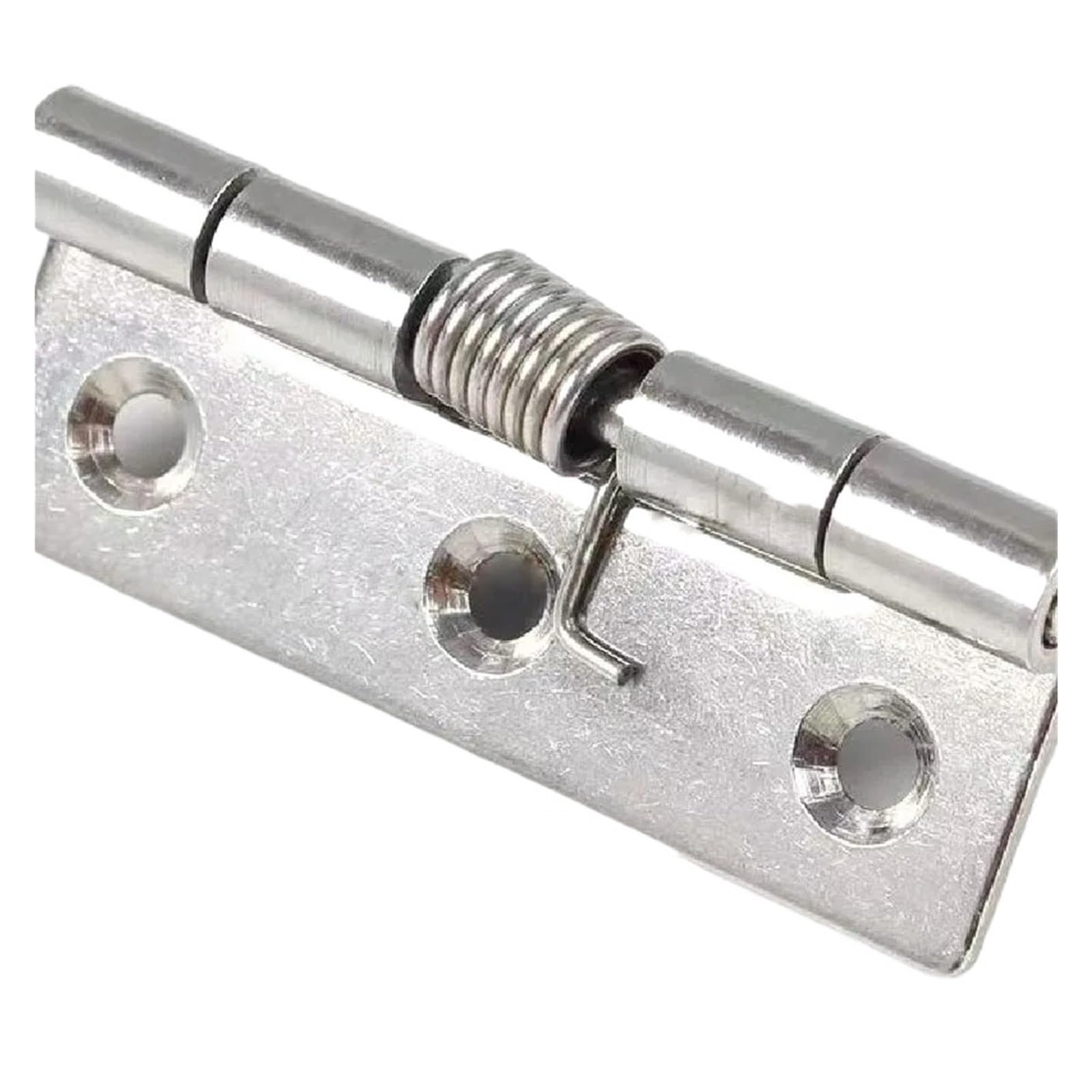 Wsqhao One Color 6Pcs Self Closing Spring Hinge 304 Stainless Steel Loaded Door Hardware Accessories For Doors(2.5 Inch)