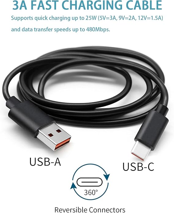 Beats Flex, Studio Buds Kablosuz Kulaklık, Bluetooth Kulaklık Hoparlörleri ve Daha Fazlası için Uyumlu USB C Hızlı Şarj Cihazı Şarj Kablosu Kablosu - 1,0 m
