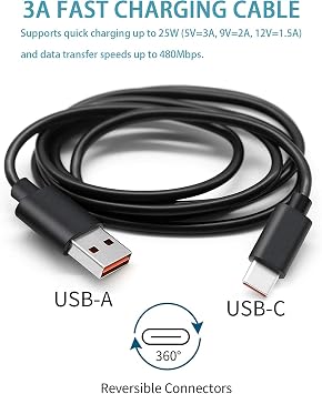 Beats Flex, Studio Buds Kablosuz Kulaklık, Bluetooth Kulaklık Hoparlörleri ve Daha Fazlası için Uyumlu USB C Hızlı Şarj Cihazı Şarj Kablosu Kablosu - 1,0 m