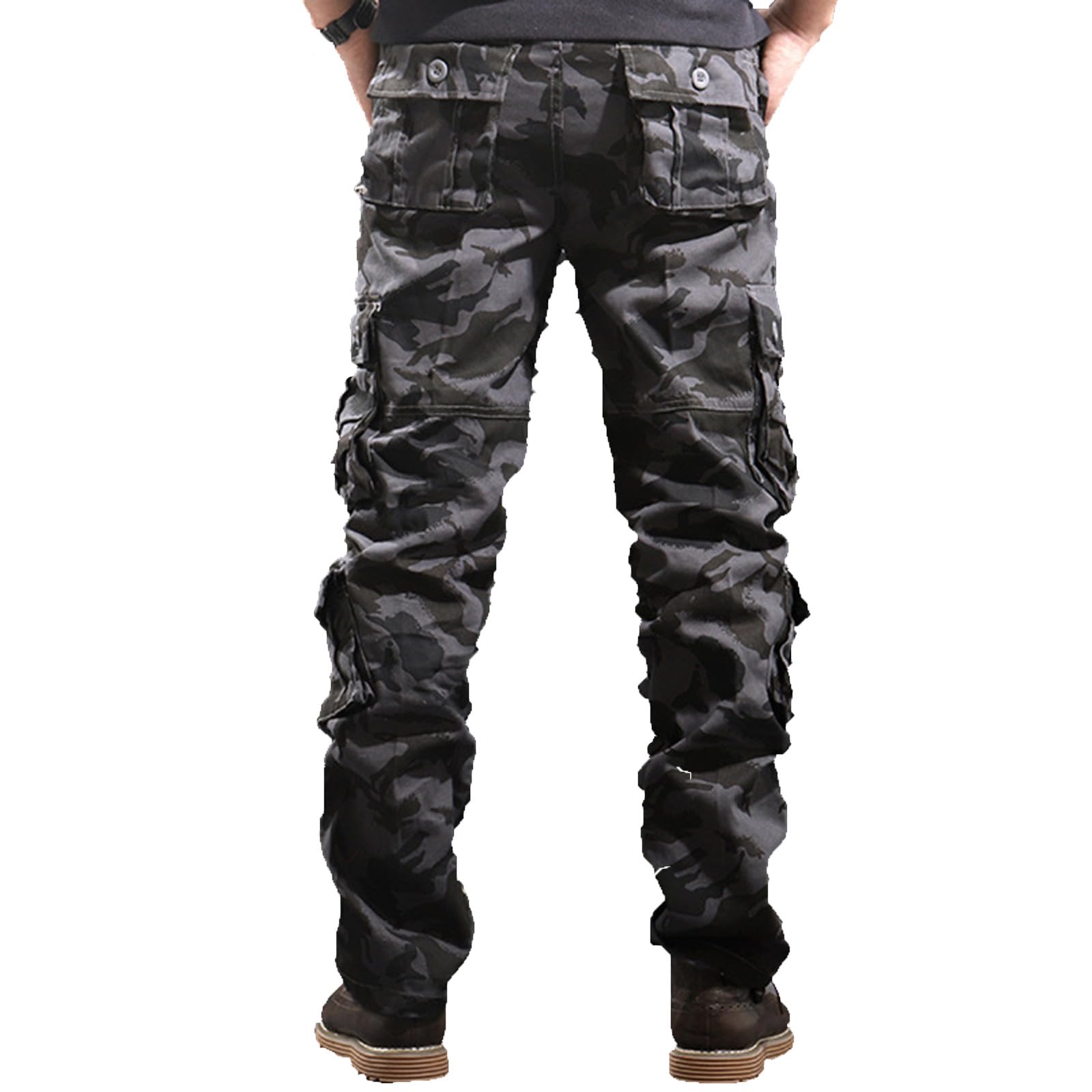 Arbeitshosen Männer Baumwolle Camouflage Cargohose Taktische Hose Outdoor Hosen Wanderhose Sporthose Regular Fit Militär Kleidung Atmungsaktive Freizeithose Freizeit Herrenhosen Trekkinghose