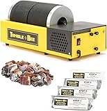 Tumble-Bee Rock Tumbler - Double Tumbler for Adults and Kids - Rotary Machine for Stone, Rock, Metal and Sea Glass - Polishing Machine Kit for Professionals & Hobbyists - Model TB-22-KIT