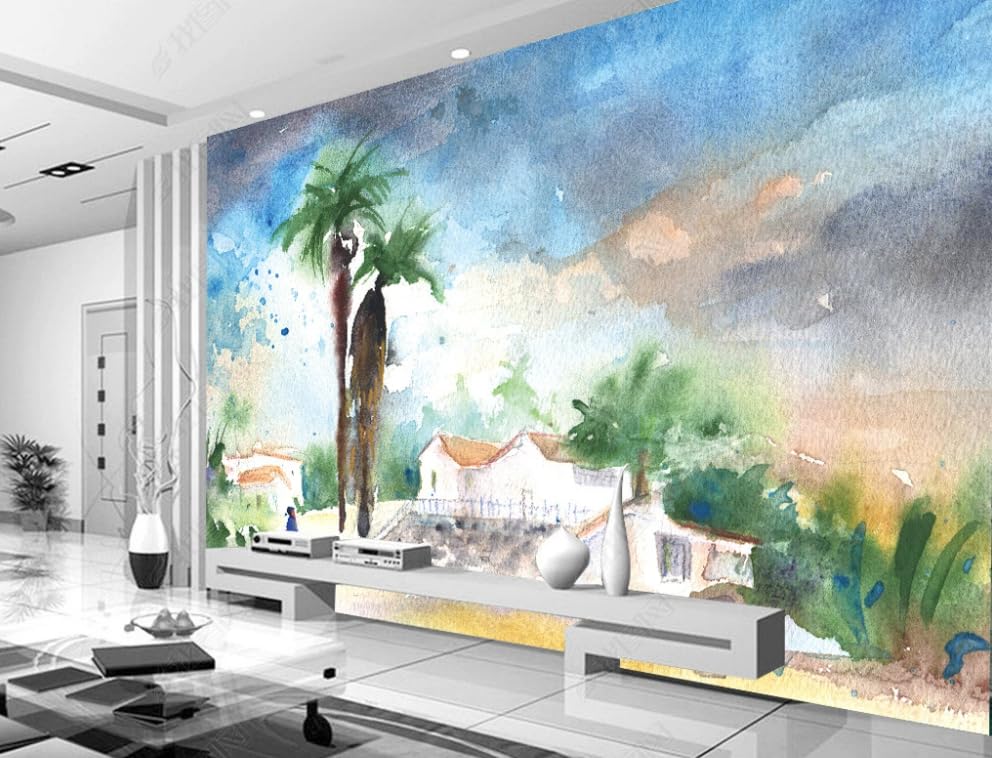 Papier peint intissé paysage architectural 300x210 cm grand poster mural