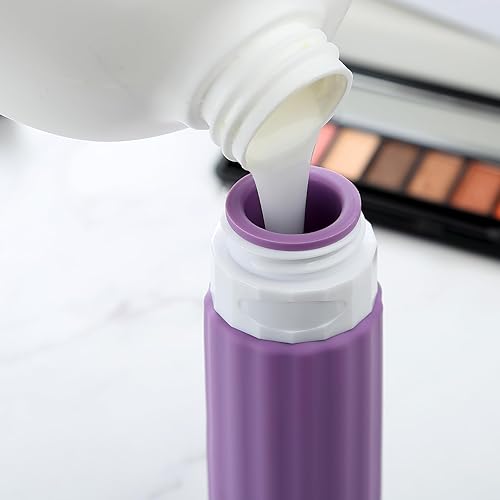 Miniatura 9 de Botellas de viaje para artículos de tocador, aprobadas por la TSA, botellas de viaje de silicona, sin BPA, botellas de tamaño de viaje a prueba de